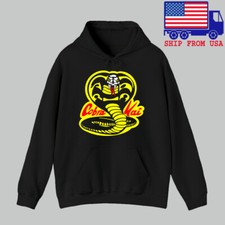 Karate Kid Cobra Kai Men's Black Size S to 3XL