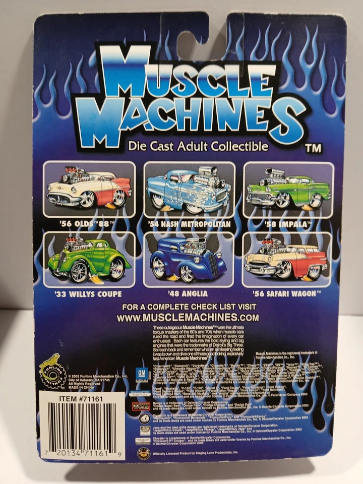 Muscle Machines '33 WILLYS COUPE 1:64 Diecast 03-12 - Image 2 of 2