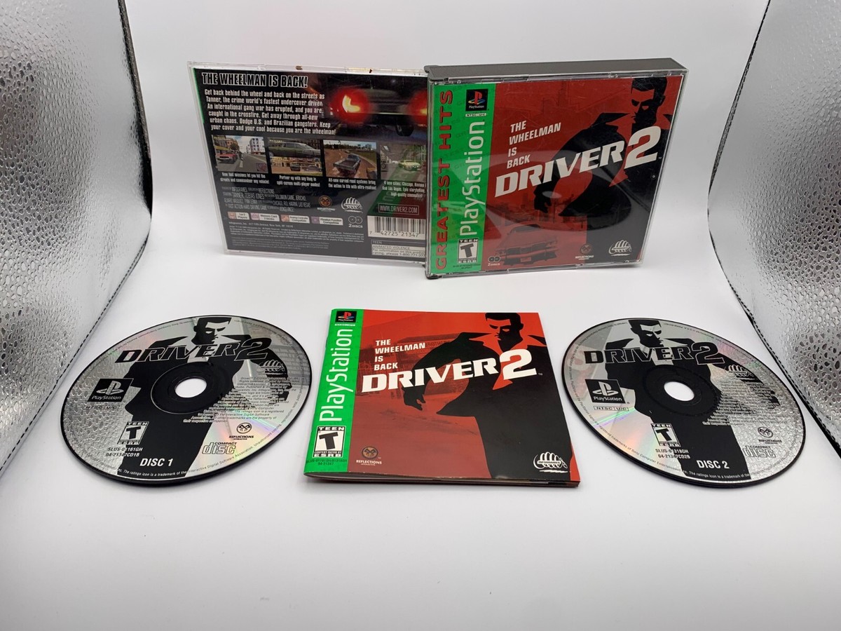 Driver 2 Complete Tested 2 Disc PlayStation 1 PS1 **Free Canadian