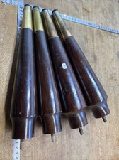 n° 8 lot 4 pieds en bois / lit, meuble vintage armoire, commode, enfilade  etc..