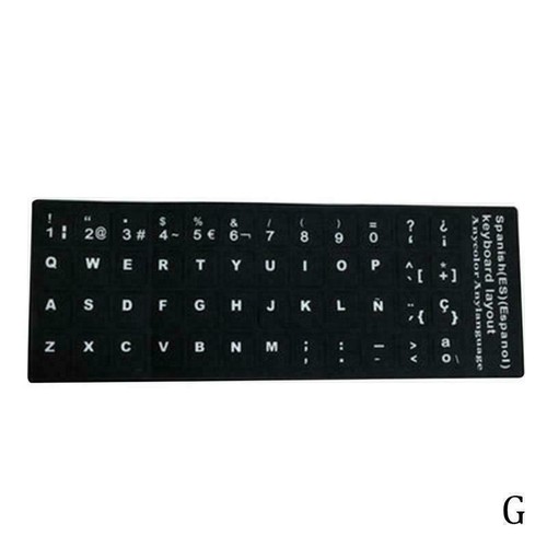 Black&White Standard Keyboard Stickers For German/English/Spanish C8 Hot AU C0R8 - Picture 17 of 19