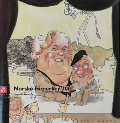 Norwegen / Norway 2001 - kompletter Jahrgang, Full Year Set, original folder - postfrisch **