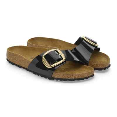 BIRKENSTOCK Madrid Big Buckle black/gold 1027785 schmale Weite