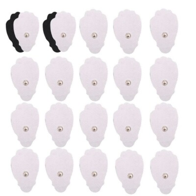 TENS Unit Pads 22Pcs 1.8''x3'' Snap Electrodes Reusable TENS Replacement Pads