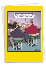 1 Funny Birthday Card with Envelope - New One C4858BDG