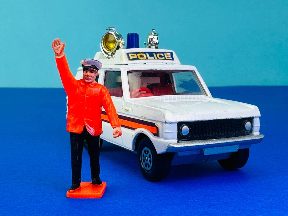 1:43 CORGI TOYS #461 Range Rover Vigilant POLICE Whizzwheels 1973 Dinky Land - Bild 2 von 4