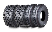 Set of 4 WANDA Sport ATV Tires AT 23x7-10 Front & 22x10-10 Rear /6PR- GNCC Race