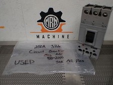 200A 3 Pole Circuit Breaker Mag. Adj. 900-2000 Used With Warranty See All Pics