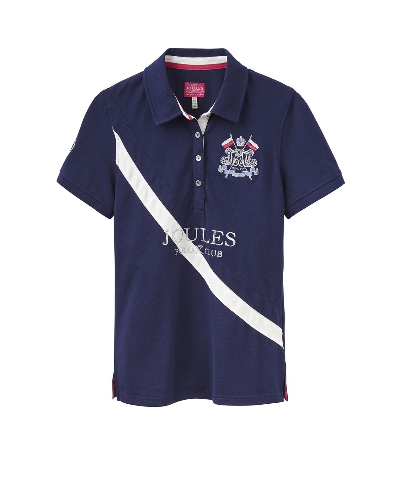 Joules Liberty Horse Riding Fashion Short Sleeve Embroided Top Polo T-Shirt NEW Joules Liberty Horse Riding Fashion Short Sleeve Embroided Top Polo T-Shirt NEW