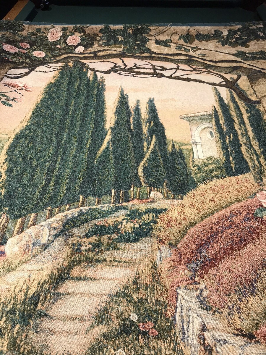 vintage tapestry 街 Overlook Cafe II by Sung Kim | Woven Tapestry Wall Art