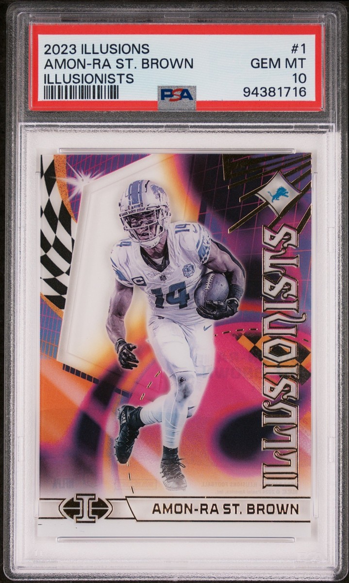 イリュージョニスト マディソンセット 2023 Panini Illusions - Illusionists Amon-Ra St. Brown #1 for sale