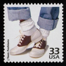 #3187b 33c Teen Fashions, Mint **ANY 5=FREE SHIPPING**