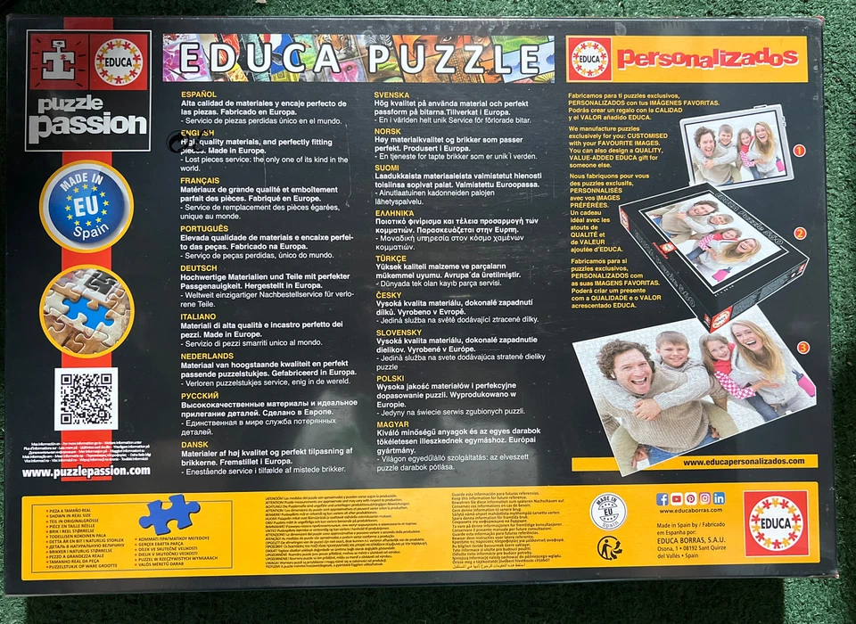 EDUCA Mount Fuji and Chureito Pagoda 3000-piece Panorama puzzle--密封全新!!! — 第 2/2 张图片