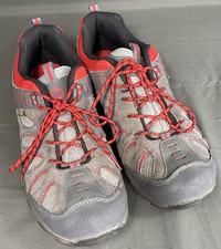 Merrell Chameleon Low Lace Boys Gray Red Waterproof Shoe Size 7M Clean Pre Owned