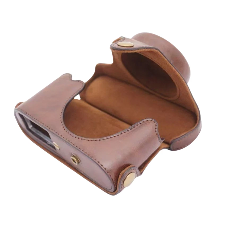 Bolsa para cámara Funda protectora de cuero resistente al desgaste para cámara Leica XE X2 X1 Foto 4 de 4