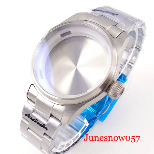 Polit Watch Case 39MM Big Crown Fit NH34 NH35 NH36 ETA2824 PT5000 Sapphire Glass - Picture 22 of 30