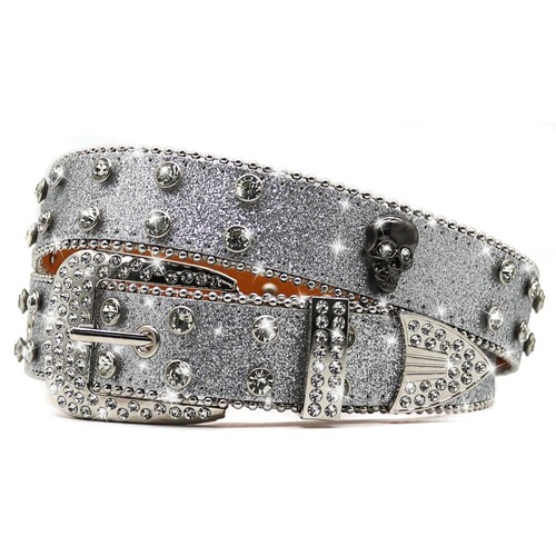 Rhinestone Skull & Crossbones Belt Buckle | Sunway Wholesale