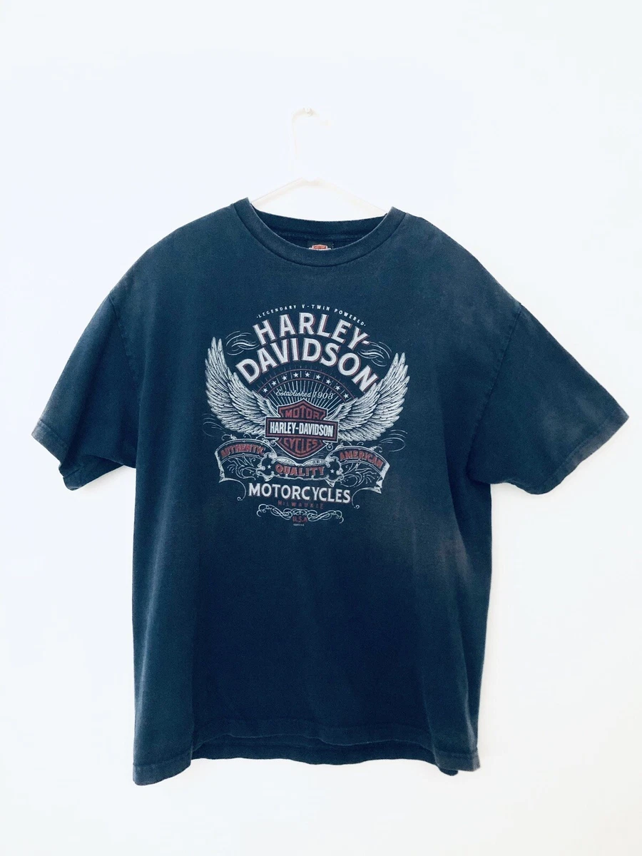 Harley-Davidson Mens Blue, Treasure Coast Of Stuart, FL Graphic T-Shirt Sz 2XL