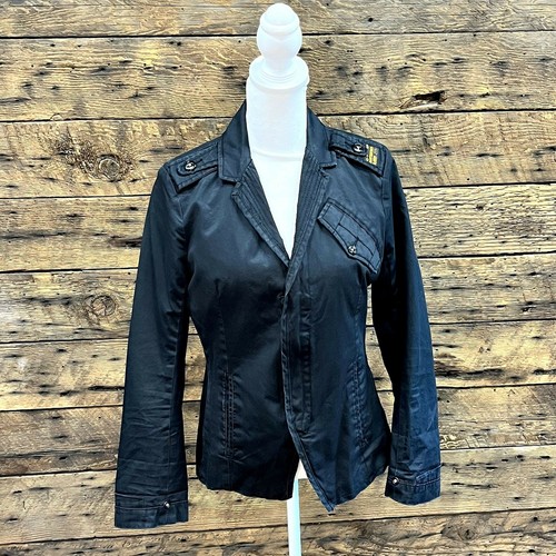 Raw Denim Charcoal Utility Jacket size 