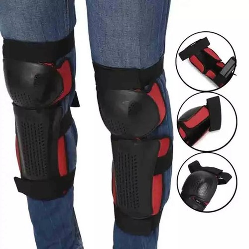 ROYAL ENFIELD "KNOX CHALLENGER KNEEGUARD CE LEVEL 1 BLACK & RED & GREY BLACK" - Picture 5 of 16
