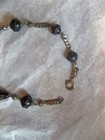 Antique Victorian Necklace black carved art deco machine age Mourning Jewelry — photo 6