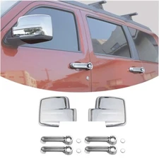 Chrome Side Mirror + Door Handles Cover Accessories for 2008-2012 Jeep Liberty