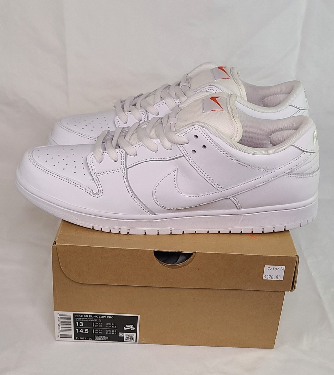 NIKE SB DUNK LOW PRO ”TRIPLE WHITE\