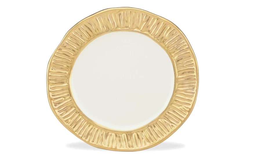 Michael Wainwright Giotto Hand Painted Gold Trim Salad Plate