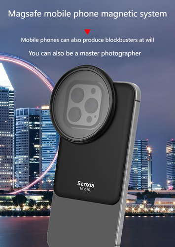 6PCS Magnetic Phone Camera Filter Magsafe ND CPL Black Mist Lens 67MM For iPhone - Photo 7 sur 20