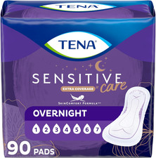 Sensitive Care Incontinence Pads, Bladder Control, Postpartum for Women, Overnig