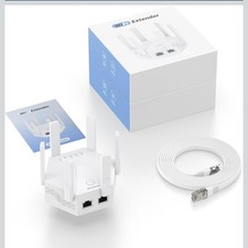 2024 WiFi Extender Signal Booster for Home Powerful 6 Antennas WiFi Booster - up