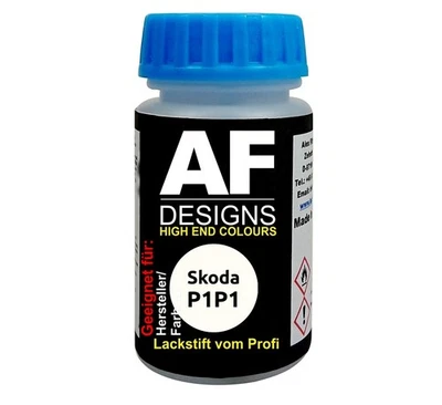 Stylo de peinture pour Skoda P1P1 Alpin White à séchage rapide peinture de re... - Photo 1/4