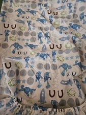 Vintage Toy Story Small Crib Sheet Size 22x44 Blue Disney/PIXAR Cartoon Cowboy