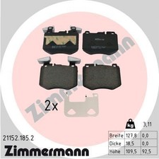 ZIMMERMANN BREMSBELÄGE SATZ VORNE passend für MERCEDES GLC | 21152.185.2 ZIMMERMANN BREMSBELÄGE SATZ VORNE passend für MERCEDES GLC | 21152.185.2