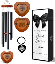 Memorial Wind Chimes for Outside, Sympathy Wind Chimes for Loss of Loved One, 32