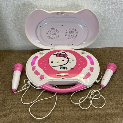2013 Hello Kitty KT2003B CD Karaoke System/ CD Player Tested Great Condition 