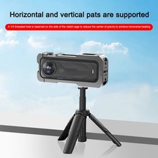 Kaninchenk&auml;fig aus Metall mit Objektivabdeckung f&uuml;r Insta360 X5 sorgt f&uuml;r Sic