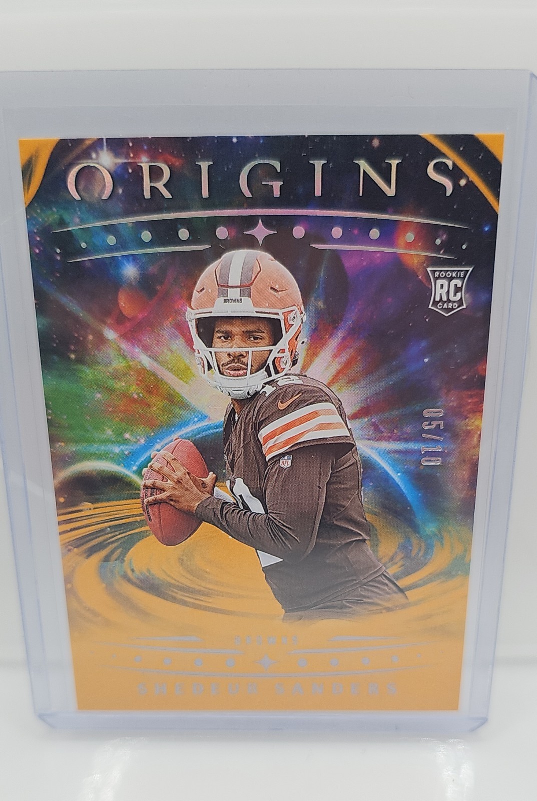 2025 Panini Origins - Shedeur Sanders, Shedeur Sanders #107 Gold /10 (RC)