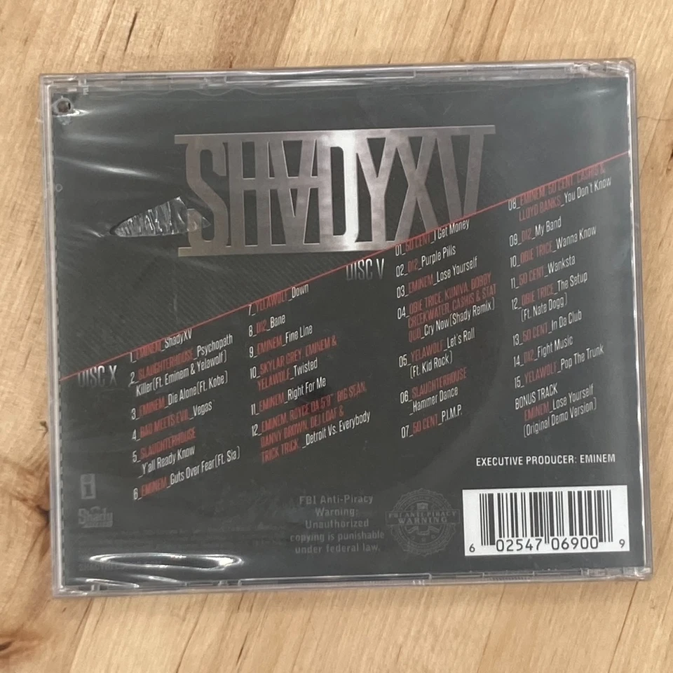 Shady XV greatest hits Eminem 50 Cent cd NEW SEALED - Image 2 of 3