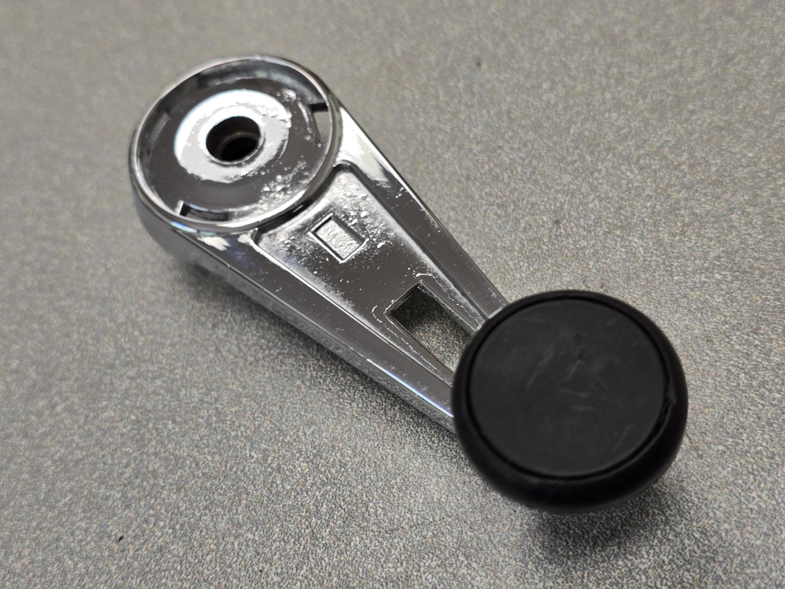 NICE USED ORIGINAL WITTE PORSCHE 911 912 912E 930 CHROME WINDOW WINDER CRANK