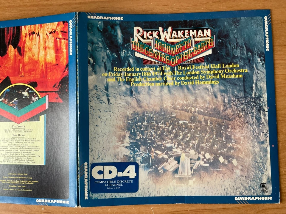 Rick Wakeman – Journey To The Centre Of The Earth~1974yr~Quadraphonic - Image 3 of 4