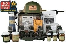 Deluxe Coyote Trapping Kit with FREE Skinning Knife, Sheath & Hat
