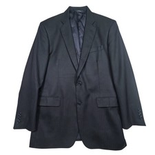 Brooks Brothers Saxxon Wool 1818 Madison Blazer Mens 42L Dark Blue Herringbone
