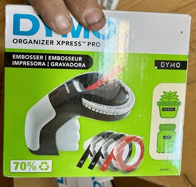 DYMO 2175191 Organizer Xpress Pro 3.1'' x 8.3'' x 2.6'' Label Maker - BK/WT New