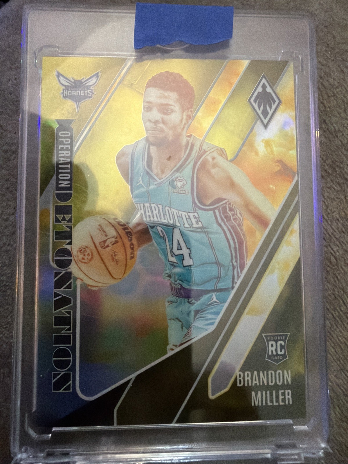 2023-24 Panini Phoenix - Operation Detonation Brandon Miller #2 Yellow /35 (RC)
