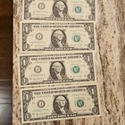 Lot of 7 US $1 Federal Reserve Notes Banknotes, Uncirculated (Small Size) — photo 3