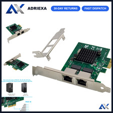 Dual-Port PCIe Gigabit Ethernet Adapter, 1000M Network LAN Card for Windows/Linu