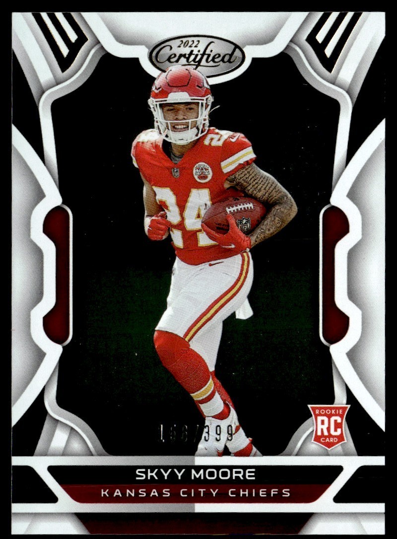 2022 PANINI CERTIFIED SKYY MOORE ROOKIE /399 KANSAS CITY CHIEFS #119