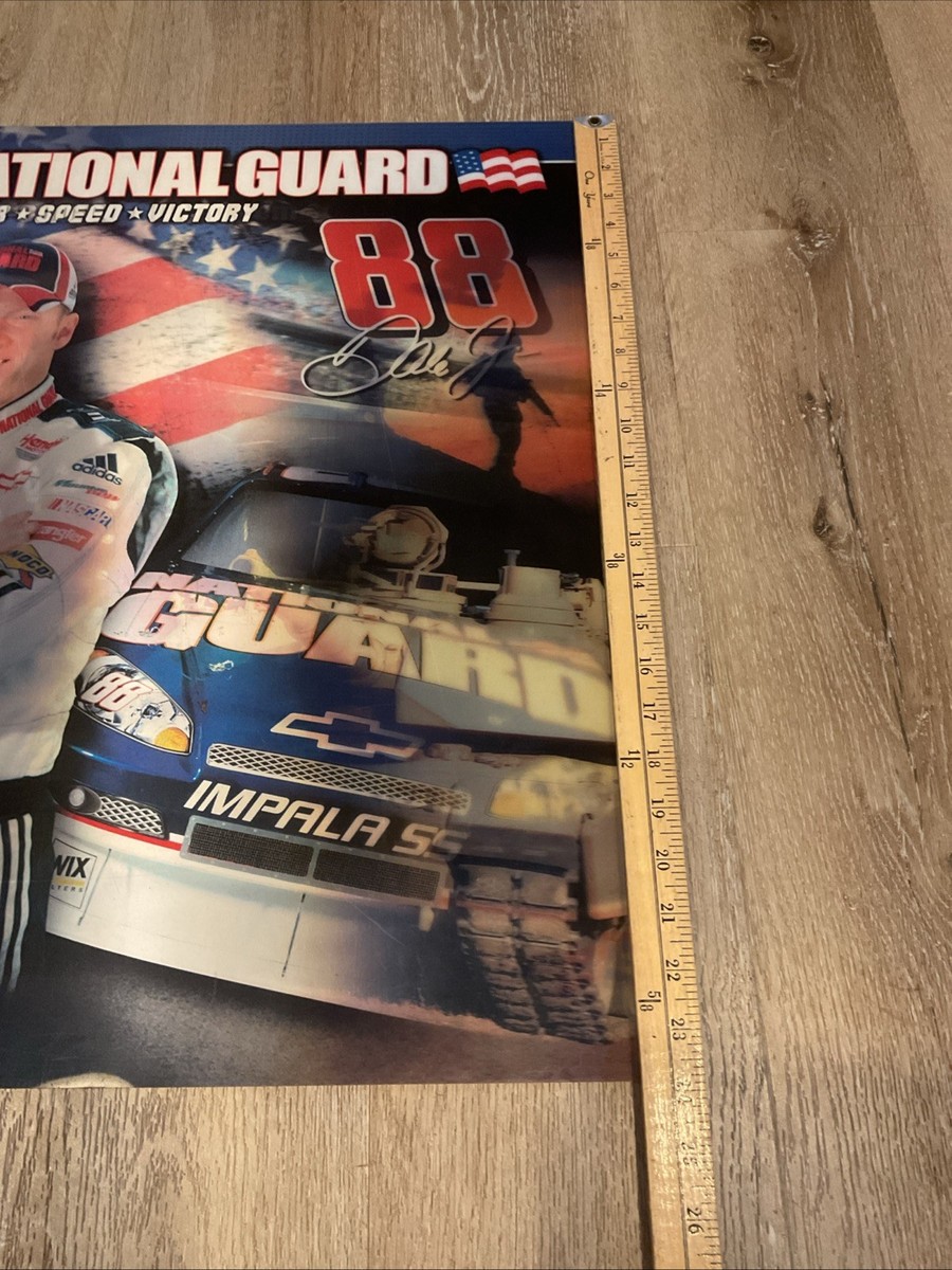 NASCAR - Dale Earnhardt Jr. National Guard Poster 3D Holographic