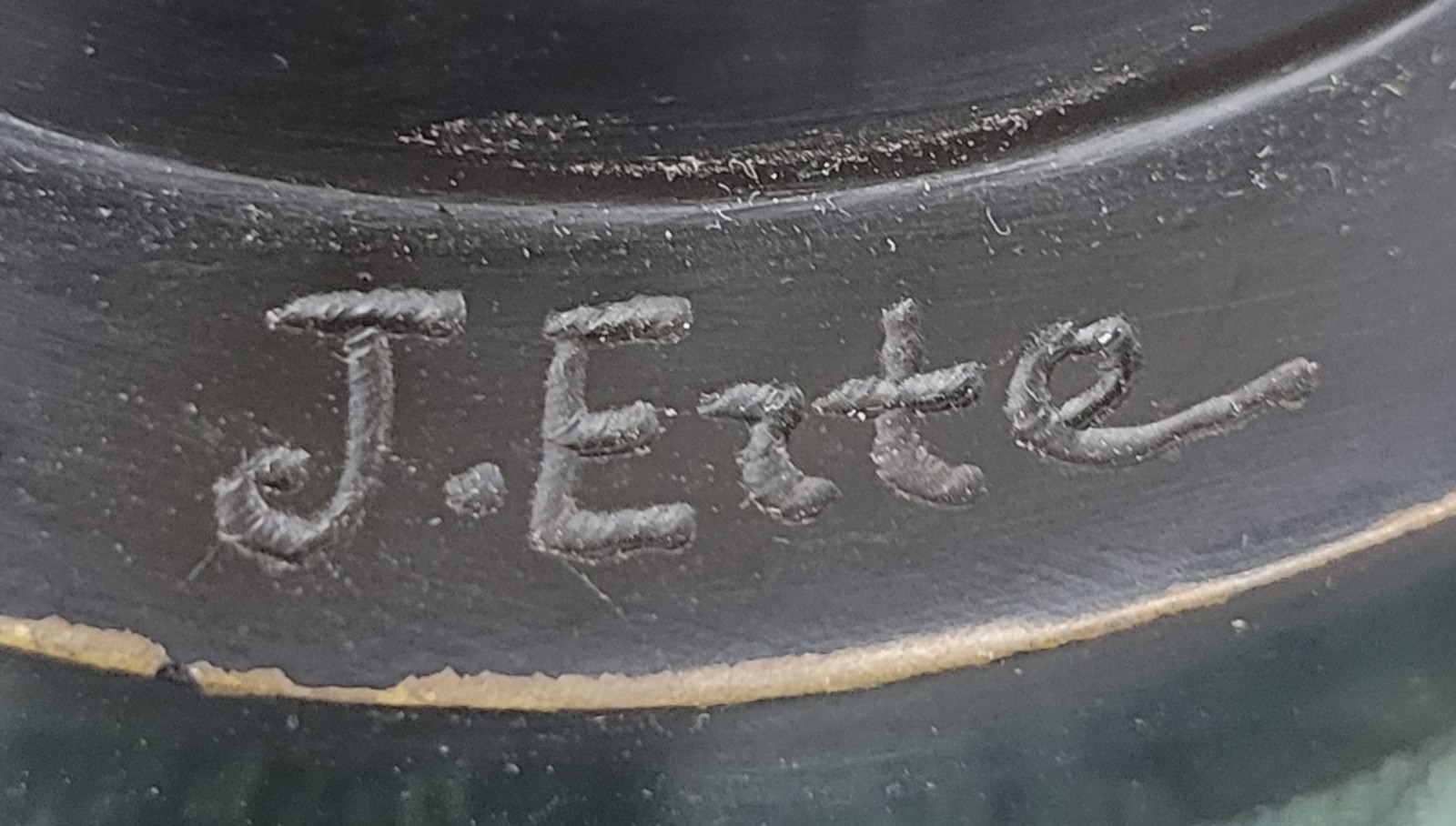 J.Erte bronze sculpture "Sophisticated Lady" perfect condition Artwork Figurine